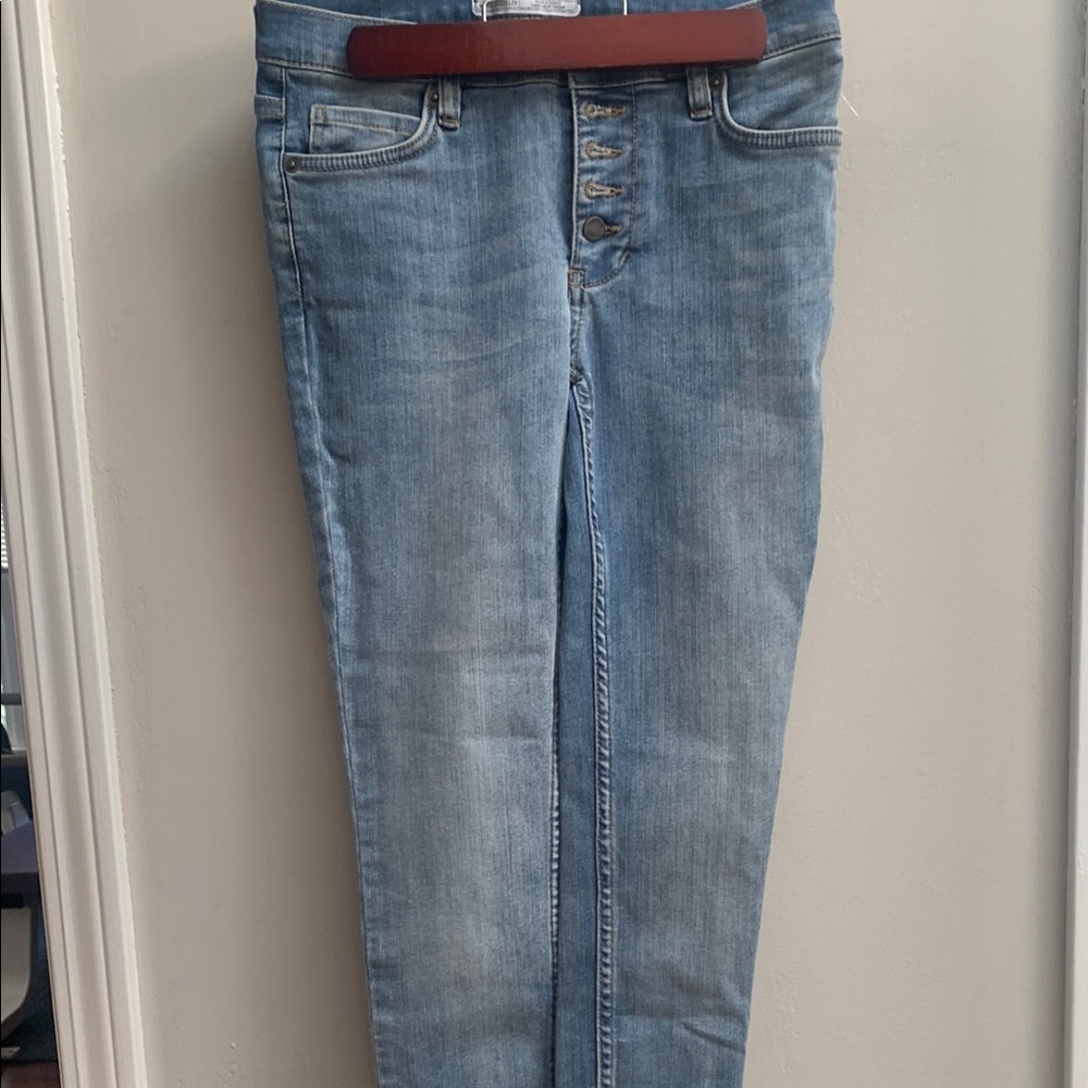 Free People Light Blue High Rise Jeans